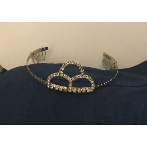 Pretty New Rhinestone Princess Tiara Crown - Picture 1 of 1